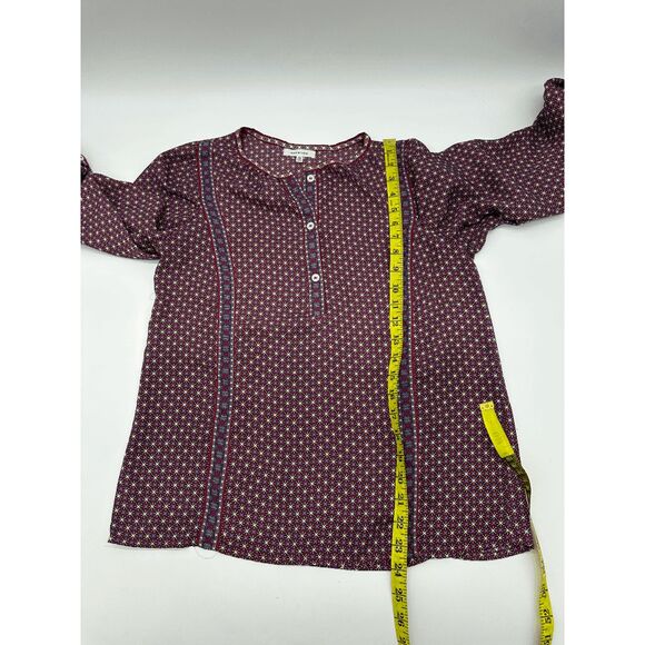 Max Studio Women’s Top Sz XS 3/4 Buttons Long Sleeves Mixed Patterns - Picture 5 of 7